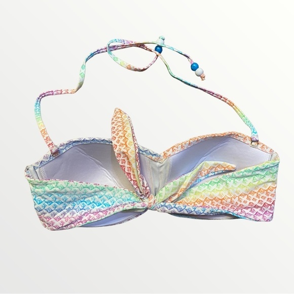 𝅺la Vie En Rose | XL Rainbow Twist Bikini Top (SC) - Picture 2 of 5